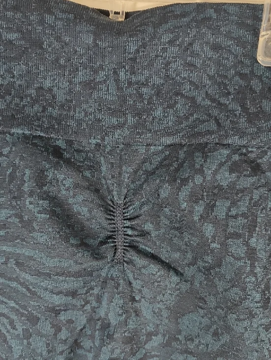 Gymshark Deep Navy Textured High-Rise Leggings - Picture 4 of 5